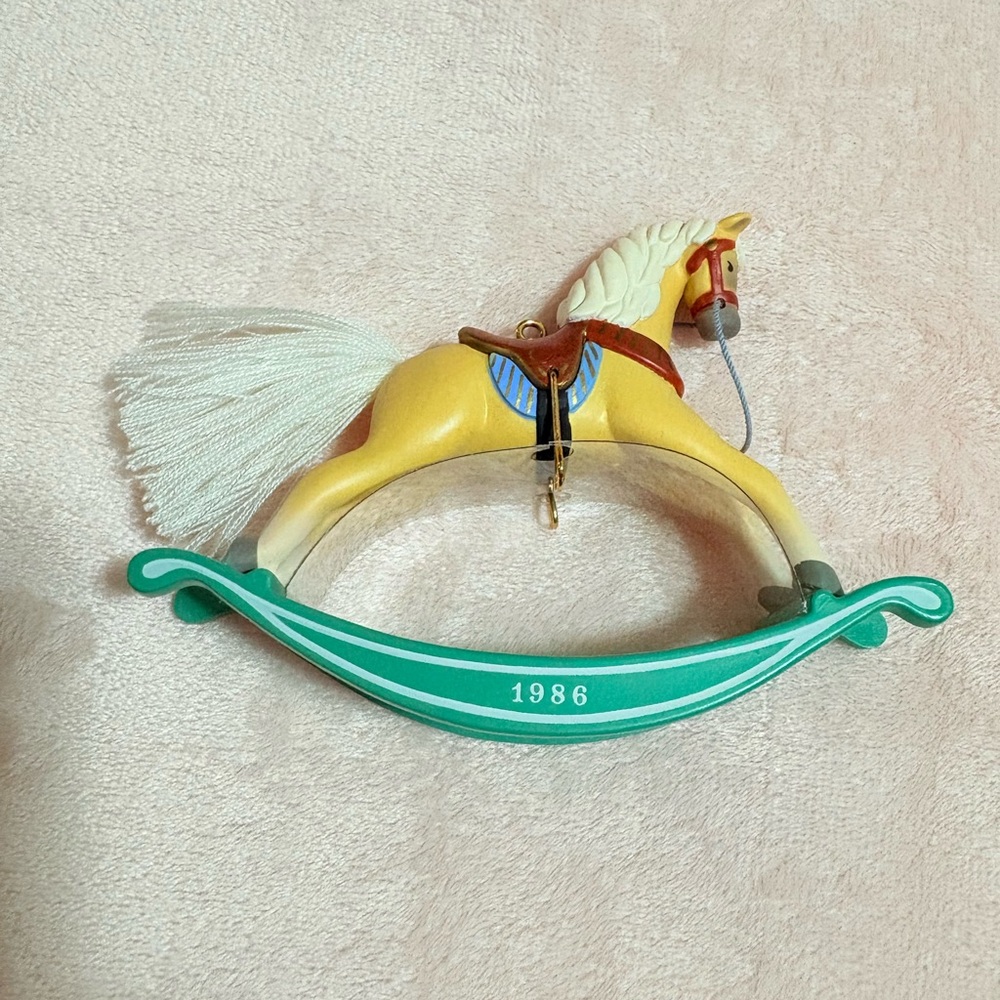 Rocking Horse Hallmark Christmas Ornament 1984 Vintage Keepsake QX435-4 - Picture 4 of 8